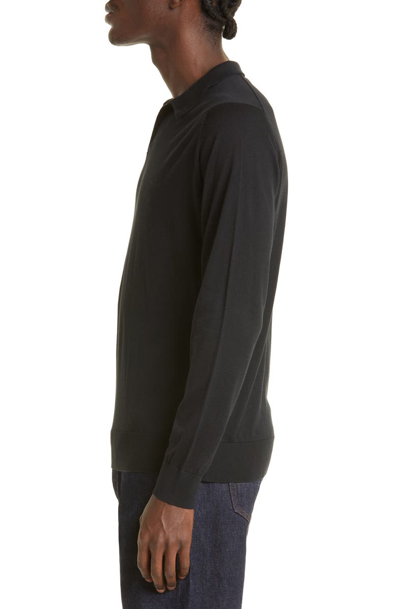John Smedley Puck Cotton Polo Sweater, Alternate, color, 