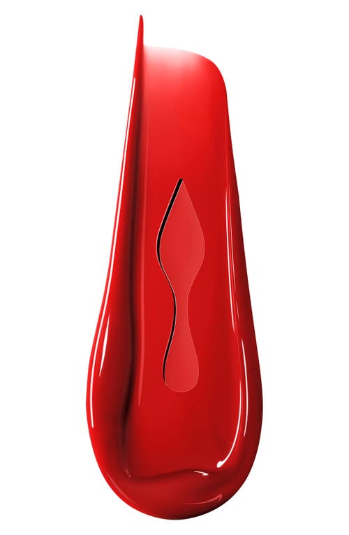 Christian Louboutin Rouge Stiletto Vinyl Gloss In Fire Red