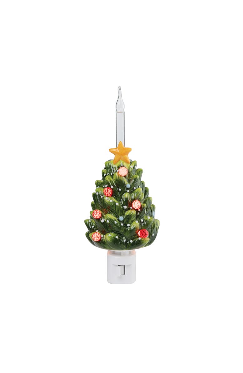 Gallerie II Christmas Tree Bubble Plug-In Night Light, Alternate, color, Green