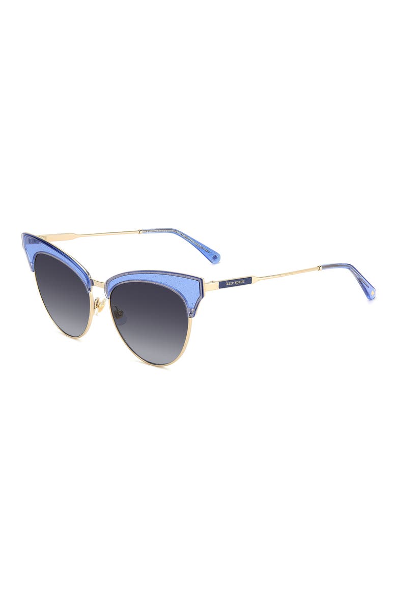 54mm cat eye sunglasses, Alternate, color, BLUE