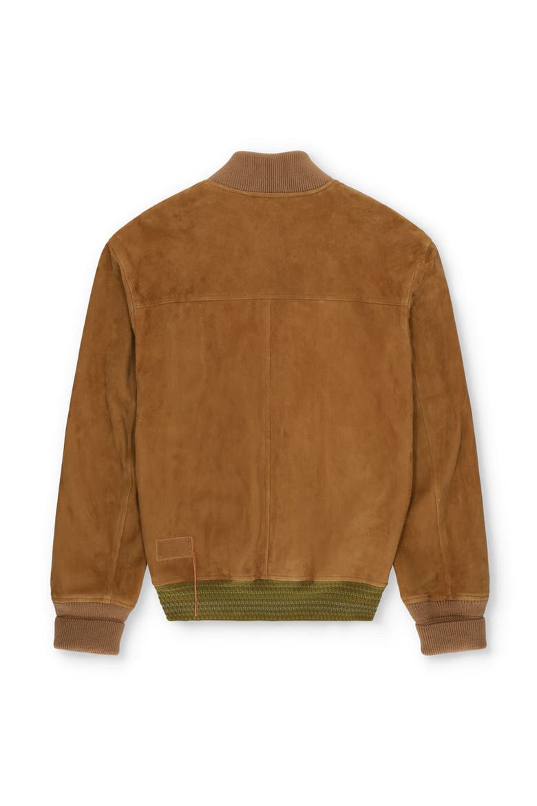 Cruiser Suede Bomber Jacket, Alternate, color, CAMEL