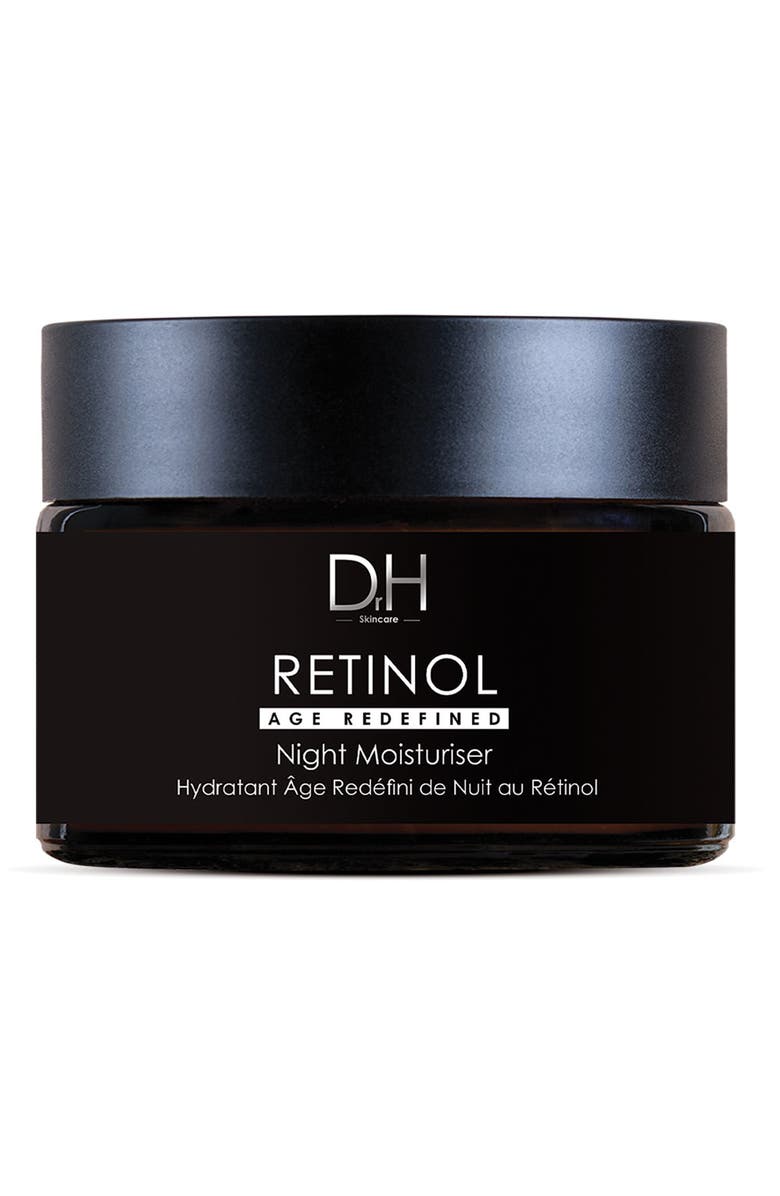 Dr H Retinol Anti-Ageing Night Moisturiser 60ml for Fine Lines & Wrinkles, Loss of Firmness, Alternate, color, White