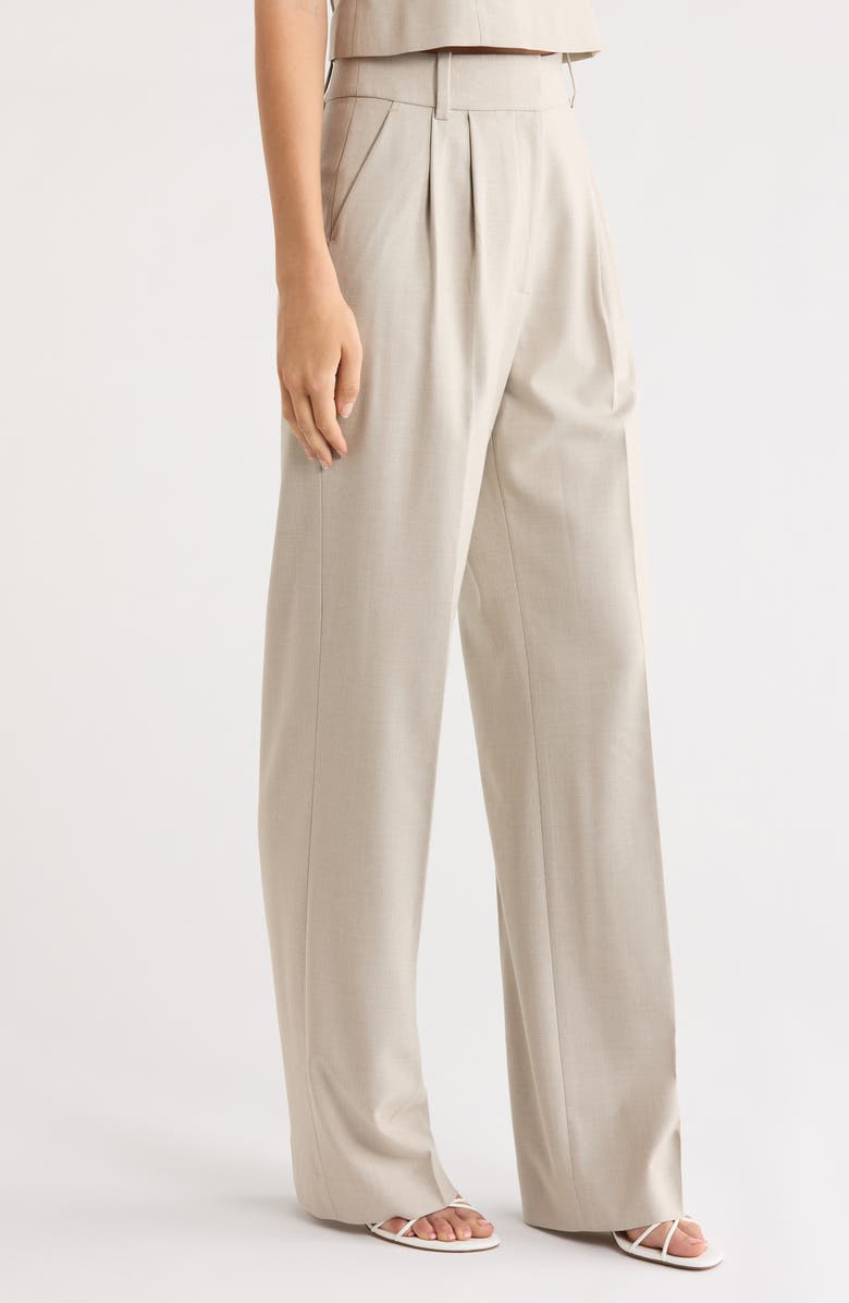 Favorite Daughter The Favorite Stretch Wide Leg Pants, Alternate, color, Khaki
