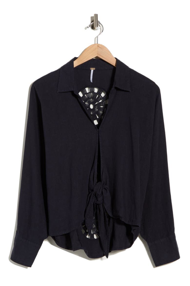 Sea Star Linen Blend Shirt, Alternate, color, MIDNIGHT