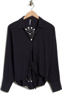 Young, Fabulous & Broke Sea Star Linen Blend Shirt