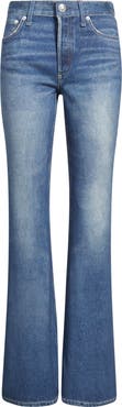 rag & bone Miramar Ponte Dahlia Mid Rise Flare Jeans