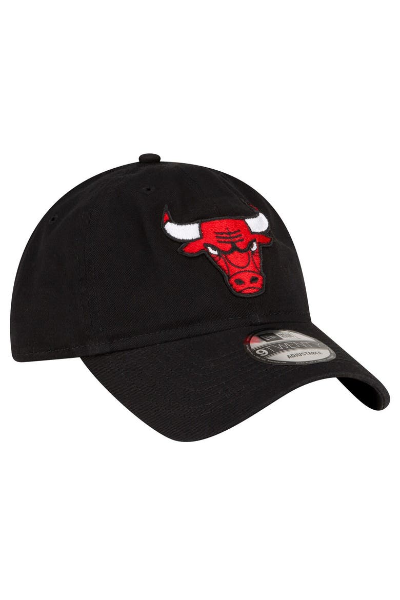 Men's New Era Black Chicago Bulls Team 2.0 9TWENTY Adjustable Hat, Alternate, color, Black