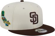 New Era Men's New Era Cream/Brown San Diego Padres Localized 9FIFTY Snapback Hat
