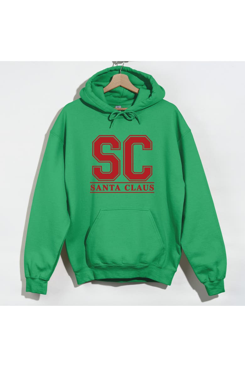 Santa Claus Initials Hoodie, Alternate, color, Grass