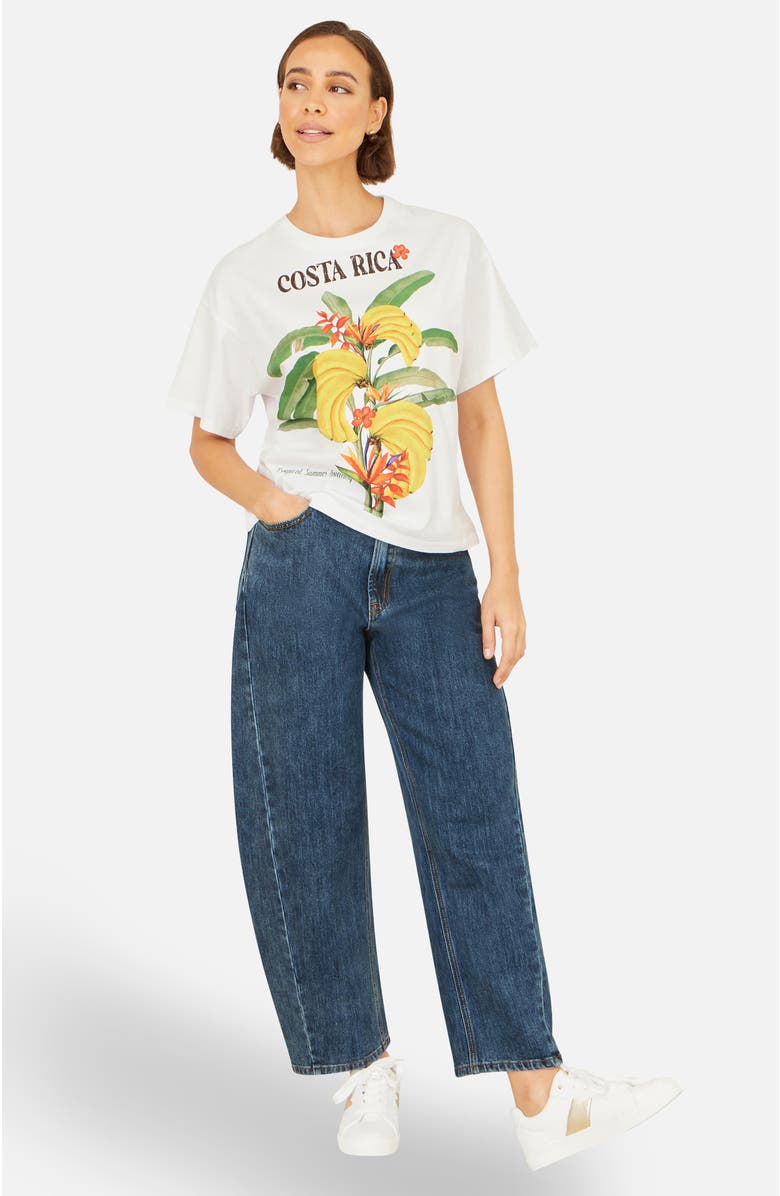 Yumi Costa Rica Cotton T Shirt, Alternate, color, White