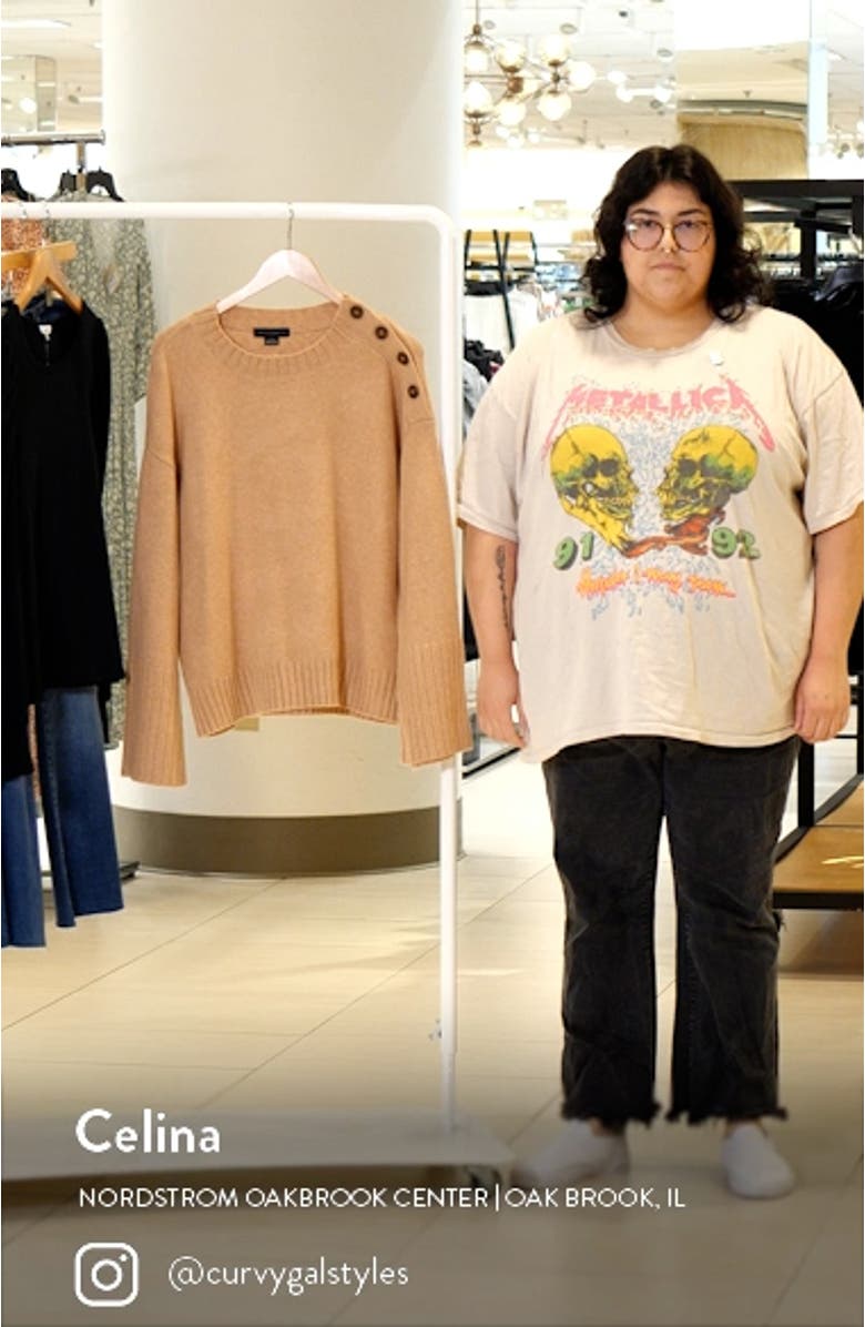 On Arrival Shoulder Button Sweater, sales video thumbnail