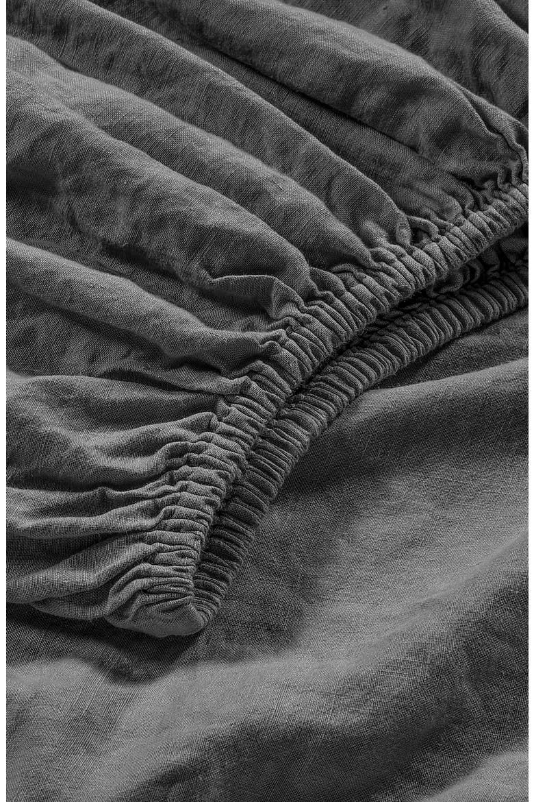 French Linen Sheet Set, Alternate, color, STORM