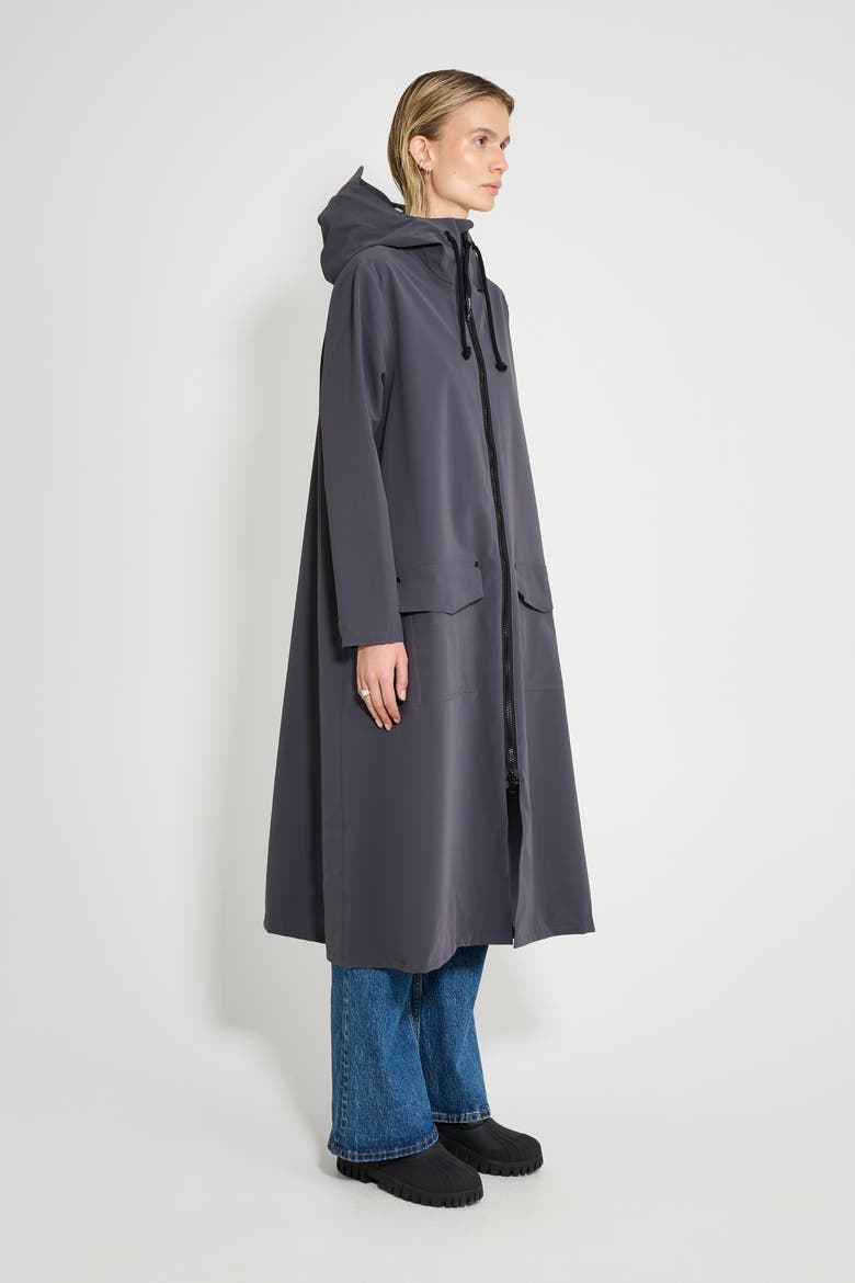 Mosebacke Long Patch Matte Raincoat (Women) | Nordstrom