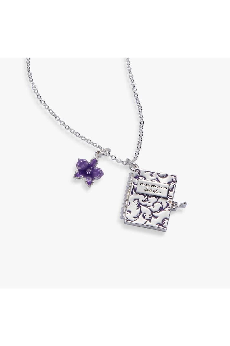 The Twilight Saga Bella's Notebook Locket Necklace, Alternate, color, Silver