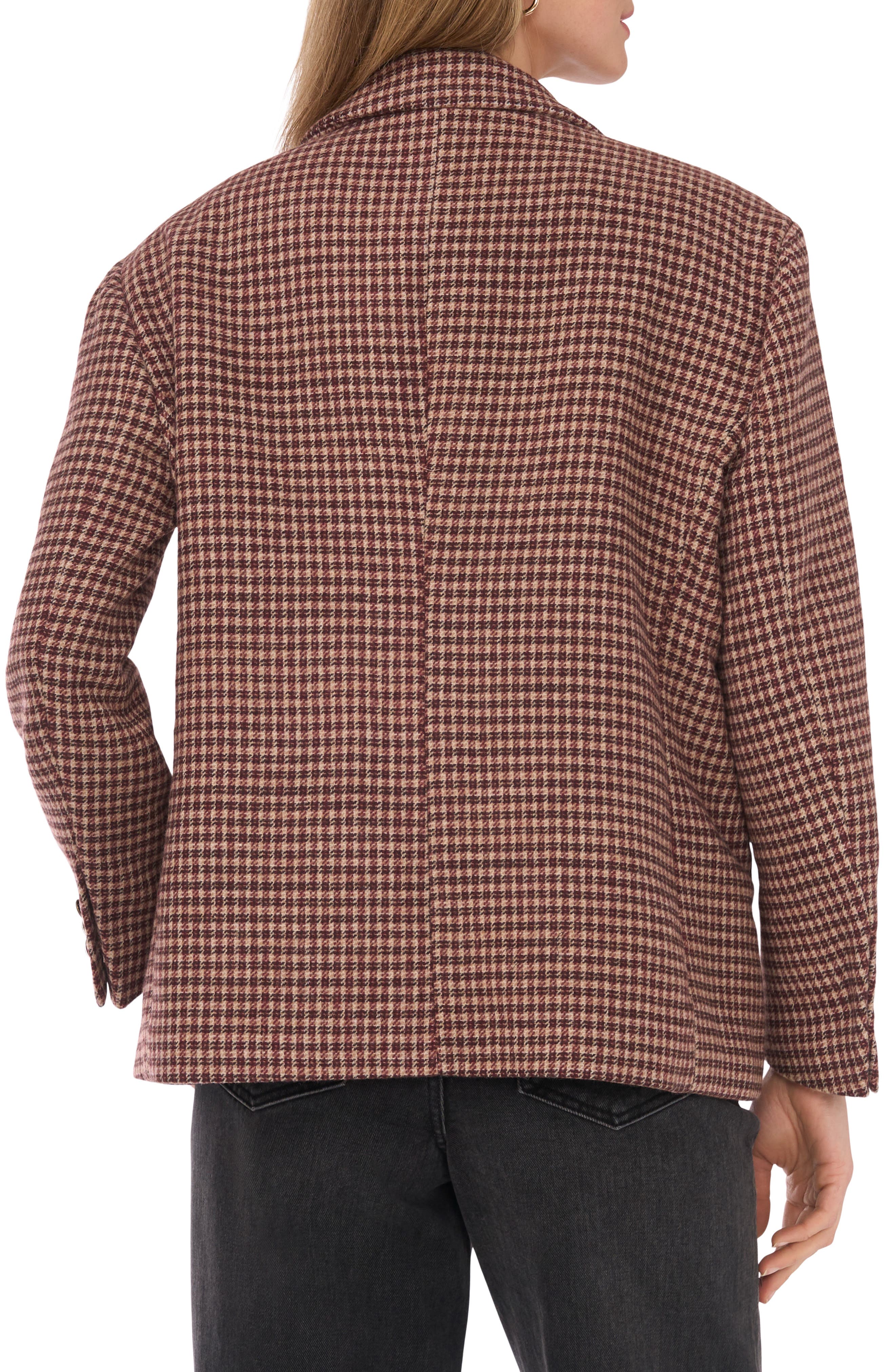 Plaid Double Breasted Blazer - image 2