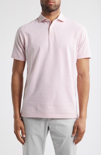 Crown Crafted Albatross Stripe Pima Cotton Blend Polo