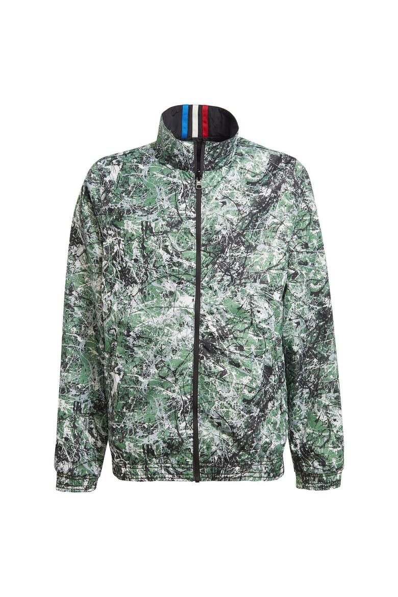 Youth adidas Originals Black Manchester United x Stone Roses 2023/24 Reversible Anthem Full-Zip Jacket, Alternate, color, Black