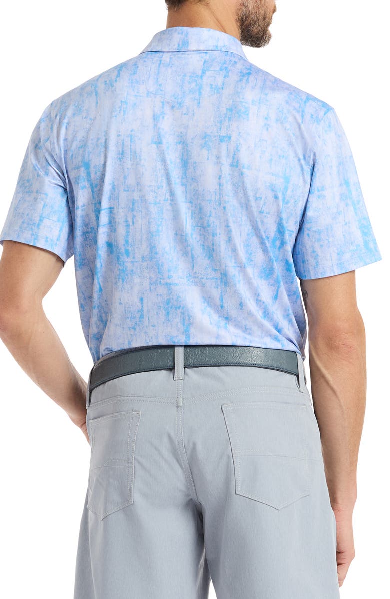 Robert Graham Waters Knit Polo, Alternate, color, Light Blue