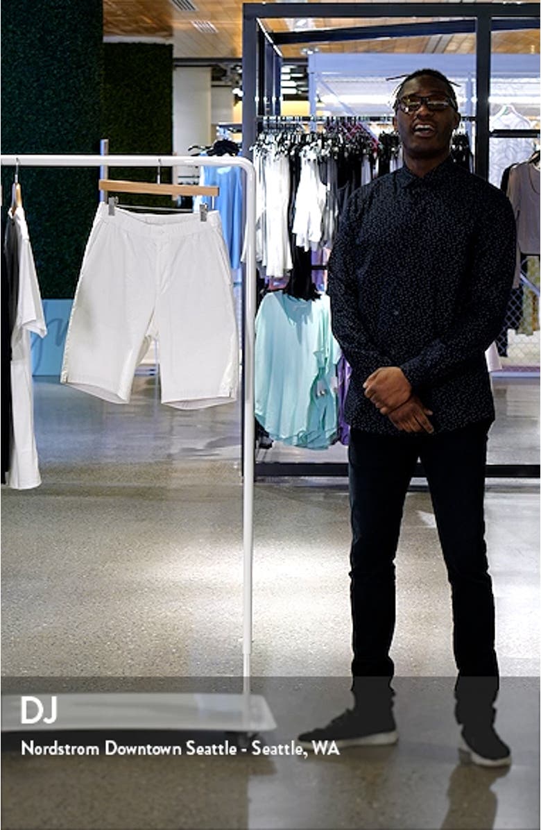 Linen in Paradise Flat Front Shorts, sales video thumbnail