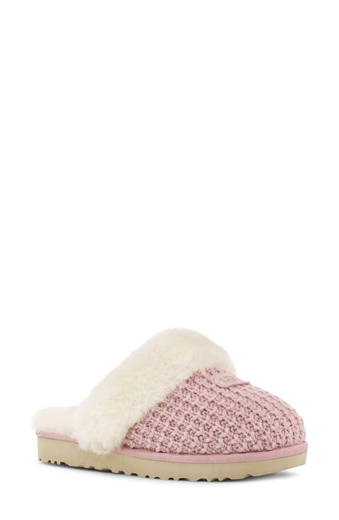 Cozy Knit Genuine Shearling Slipper (Women)