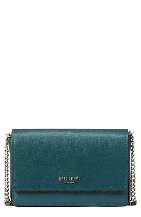 morgan leather wallet on a chain