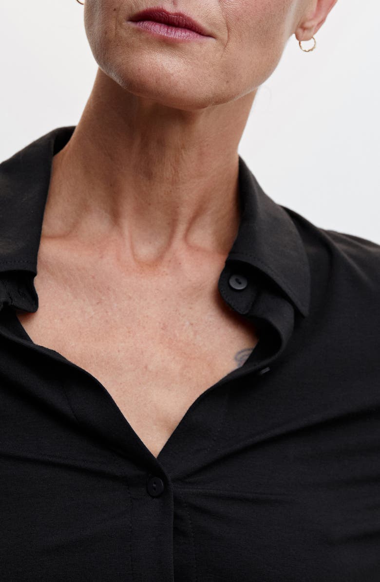 MANGO Long Sleeve Button-Up Top, Alternate, color,