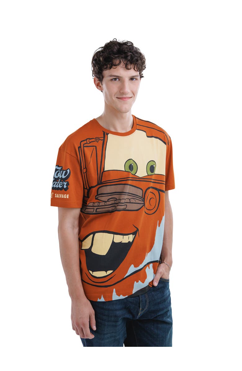 Disney Cars Cosplay Short Sleeve T-Shirt, Alternate, color, Tow Mater Rust