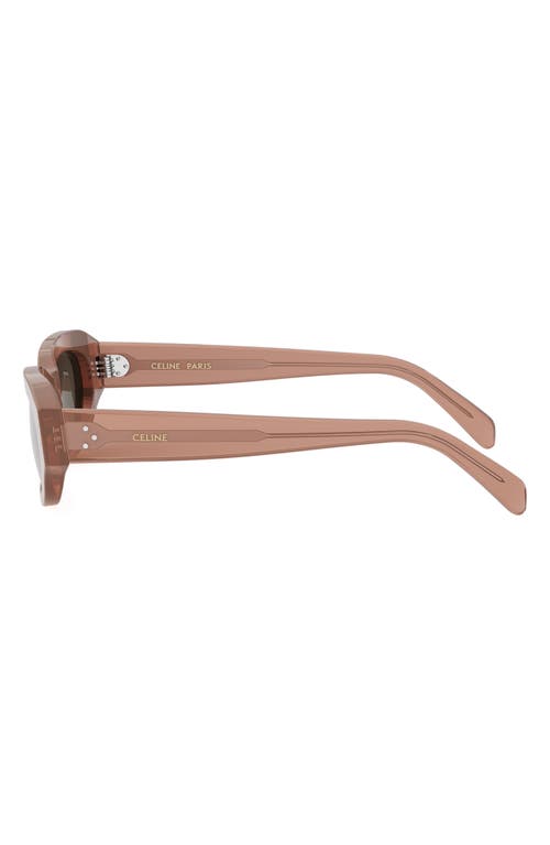 Celine Bold 3 Dots 54mm Geometric Sunglasses In Orange/other/brown
