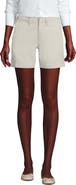 Lands' End Plus Size Elastic Back Classic 7" Chino Shorts
