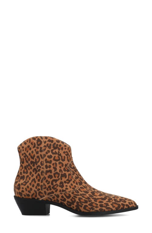Journee Collection Taliah Western Ankle Boot In Brown