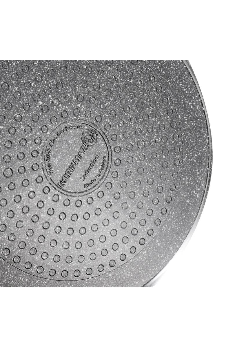 Korkmaz Ornella Non Stick 9.5 Inch 2.5 Liter Low Casserole with Lid, Alternate, color, Black