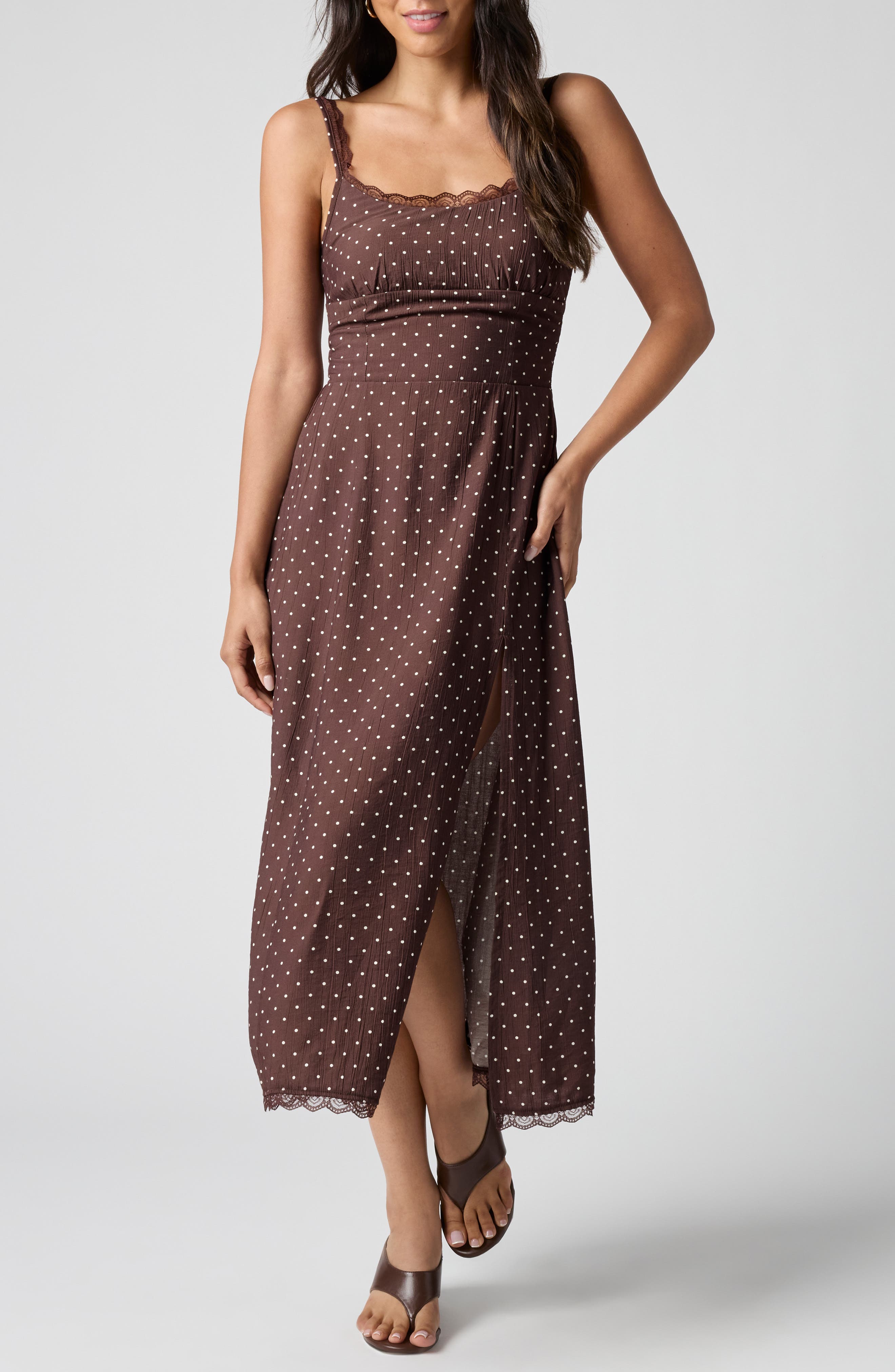 selected BRWN POLKA DOT