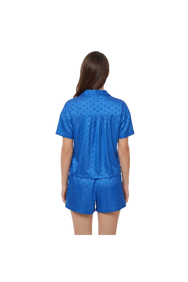 Women's Concepts Sport  Blue Detroit Lions Wink Dot Satin Jacquard Sleep Set, Alternate, color, Blue