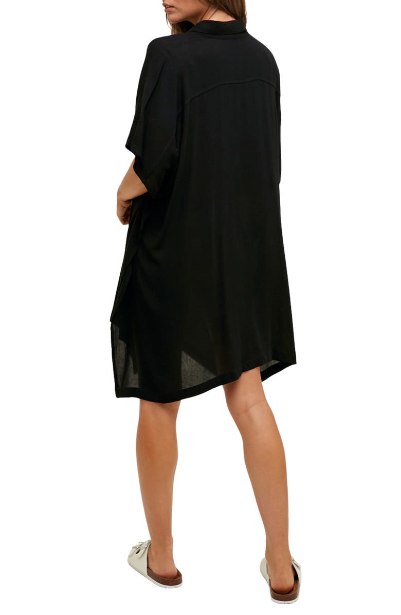 WISHLIST Dolman Sleeve Maxi Shirt, Alternate, color, Black