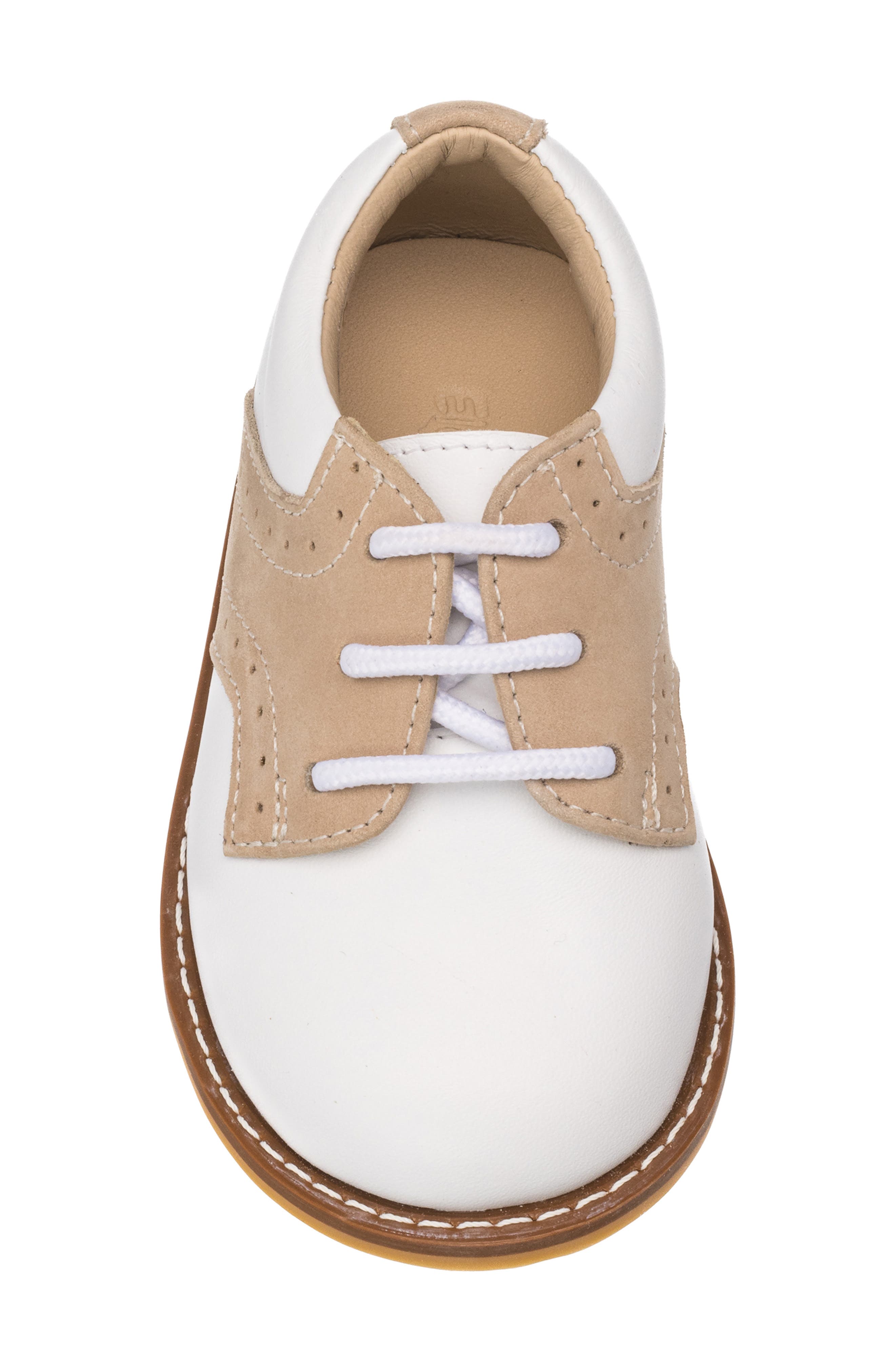 Elephantito Kids' Saddle Shoe, Alternate, color, White-Ivory