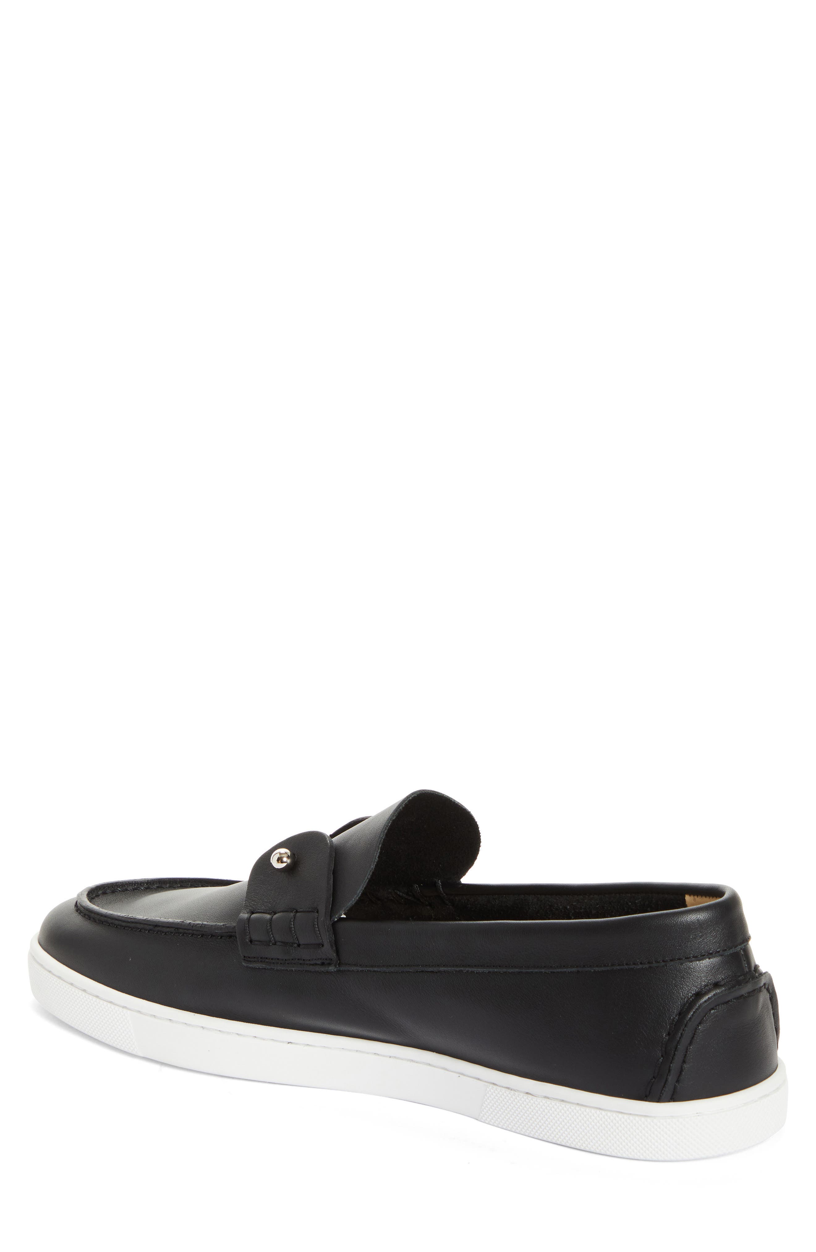 Christian Louboutin Chambeliboat Flat Loafer, Alternate, color, Bk01-Black
