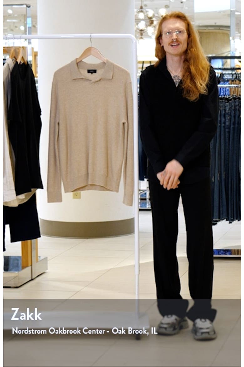Boiled Cashmere Johnny Collar Sweater video