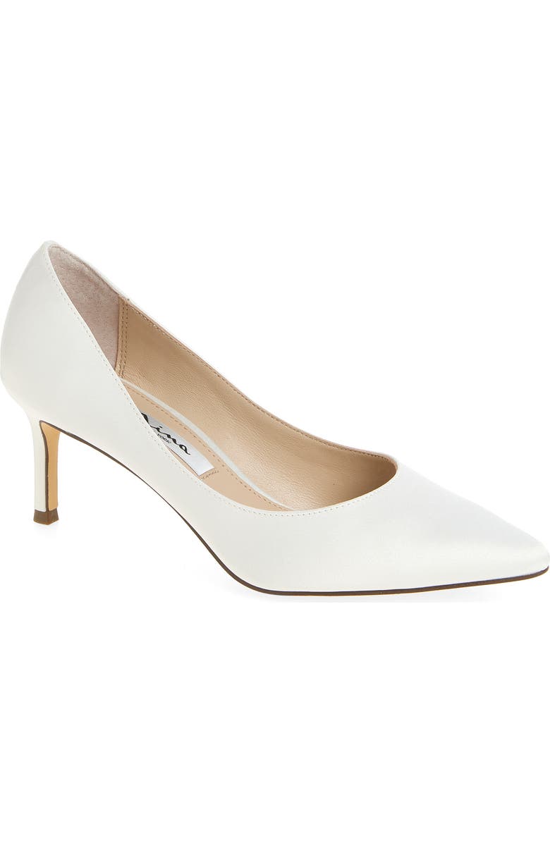Nina Pointed Toe Pump, Main, color, Ivory