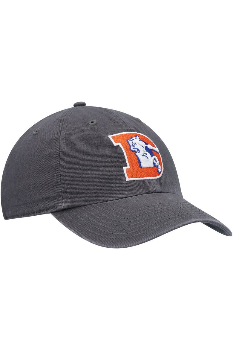Men's '47 Charcoal Denver Broncos Clean Up Legacy Adjustable Hat, Alternate, color, Charcoal