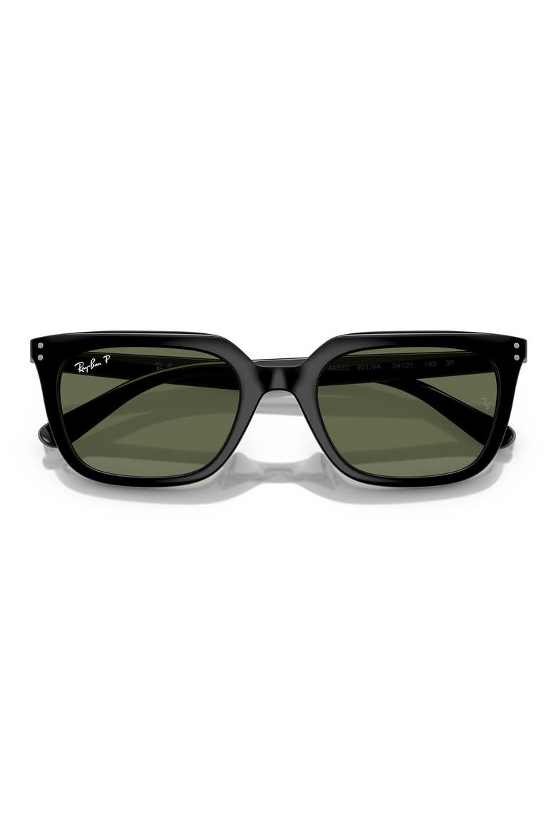 54mm Square Sunglasses, Alternate, color, BLACK