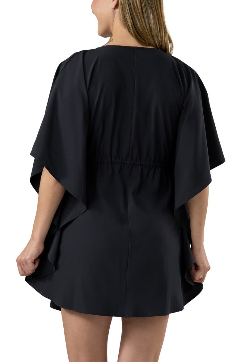 Kaftan Cover-Up, Alternate, color, Black