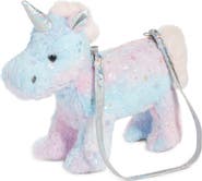 Capelli New York Kids' Mini Iridescent Star Faux Fur Unicorn Crossbody Bag