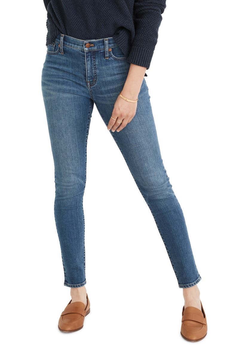 9-Inch Skinny Jeans, Main, color, PLEASANT WASH