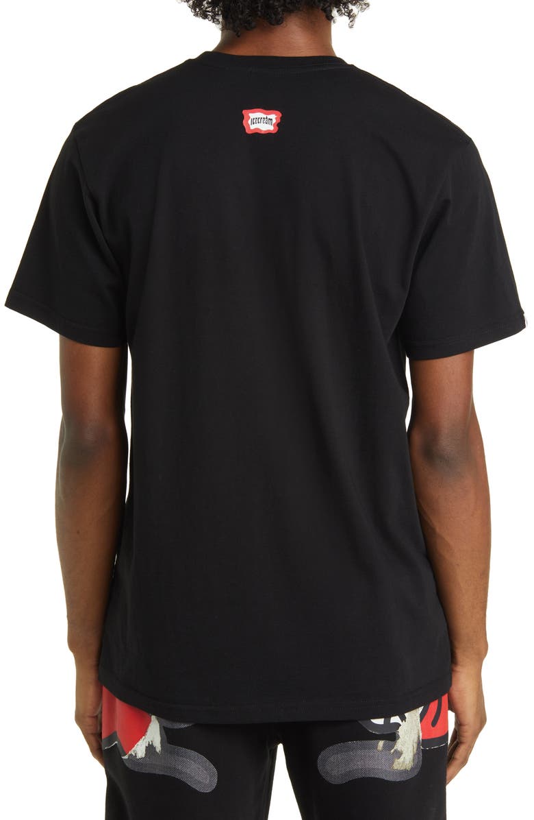 ICECREAM The Old Hangtag Sticker Graphic T-Shirt, Alternate, color, 