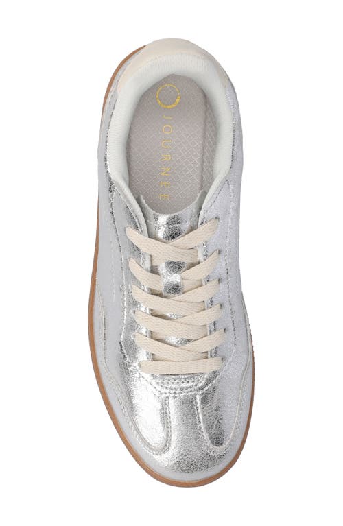Journee Collection Lummie Sneaker In Silver