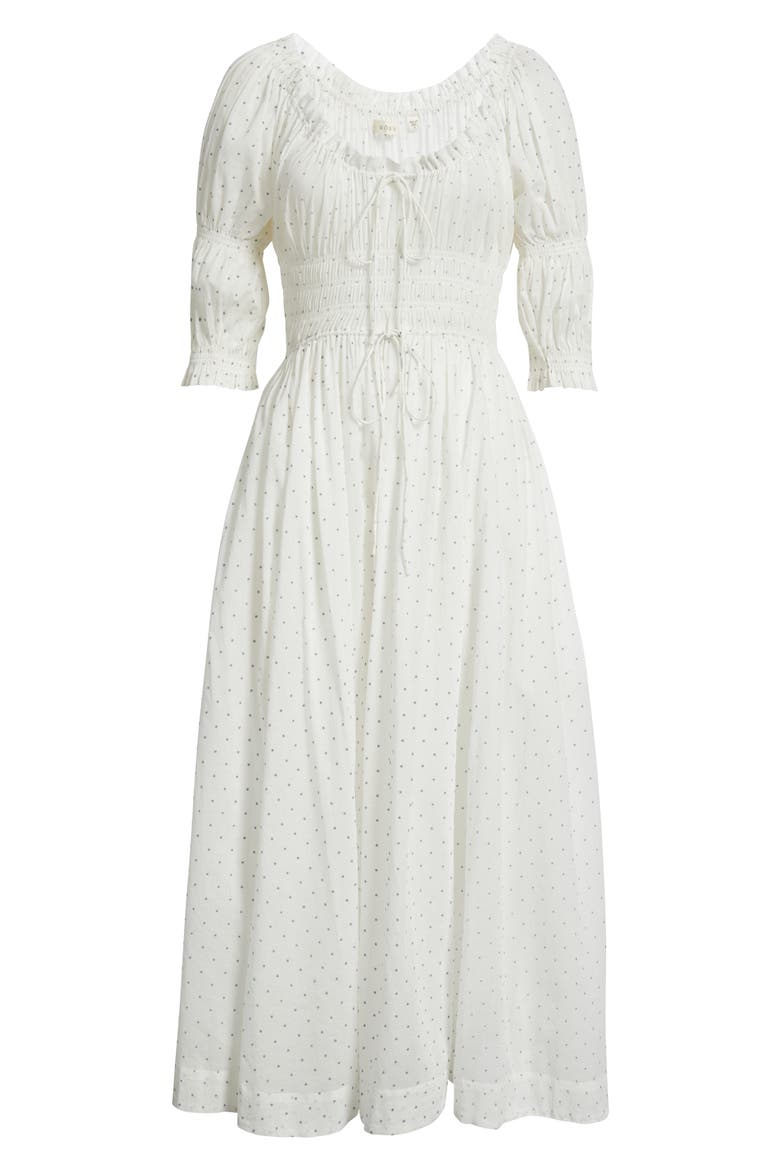 Ischia Convertible Organic Cotton Maxi Dress, Alternate, color, FLOCK DOT