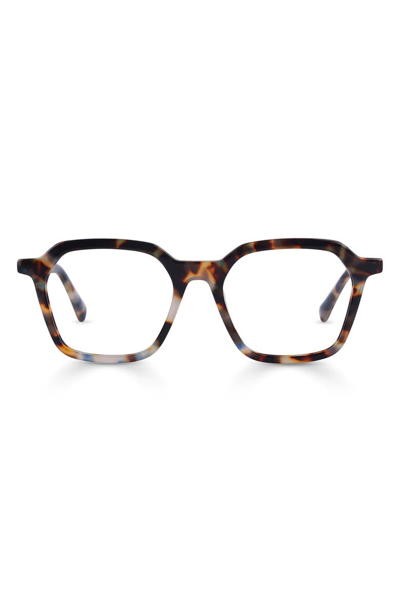 eyebobs Four Square 51mm Square Reading Glasses, Main, color, Tortoise