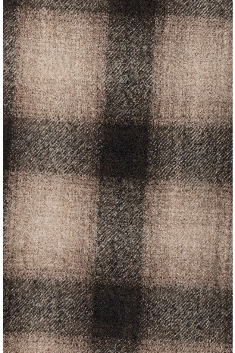 Padded Plaid Wool Blend Shirt Jacket, Alternate, color, BROWN PLAID