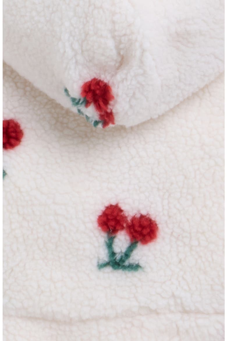Kids' Cherry Print High Pile Fleece Jacket, Alternate, color, CHERRY PRINT