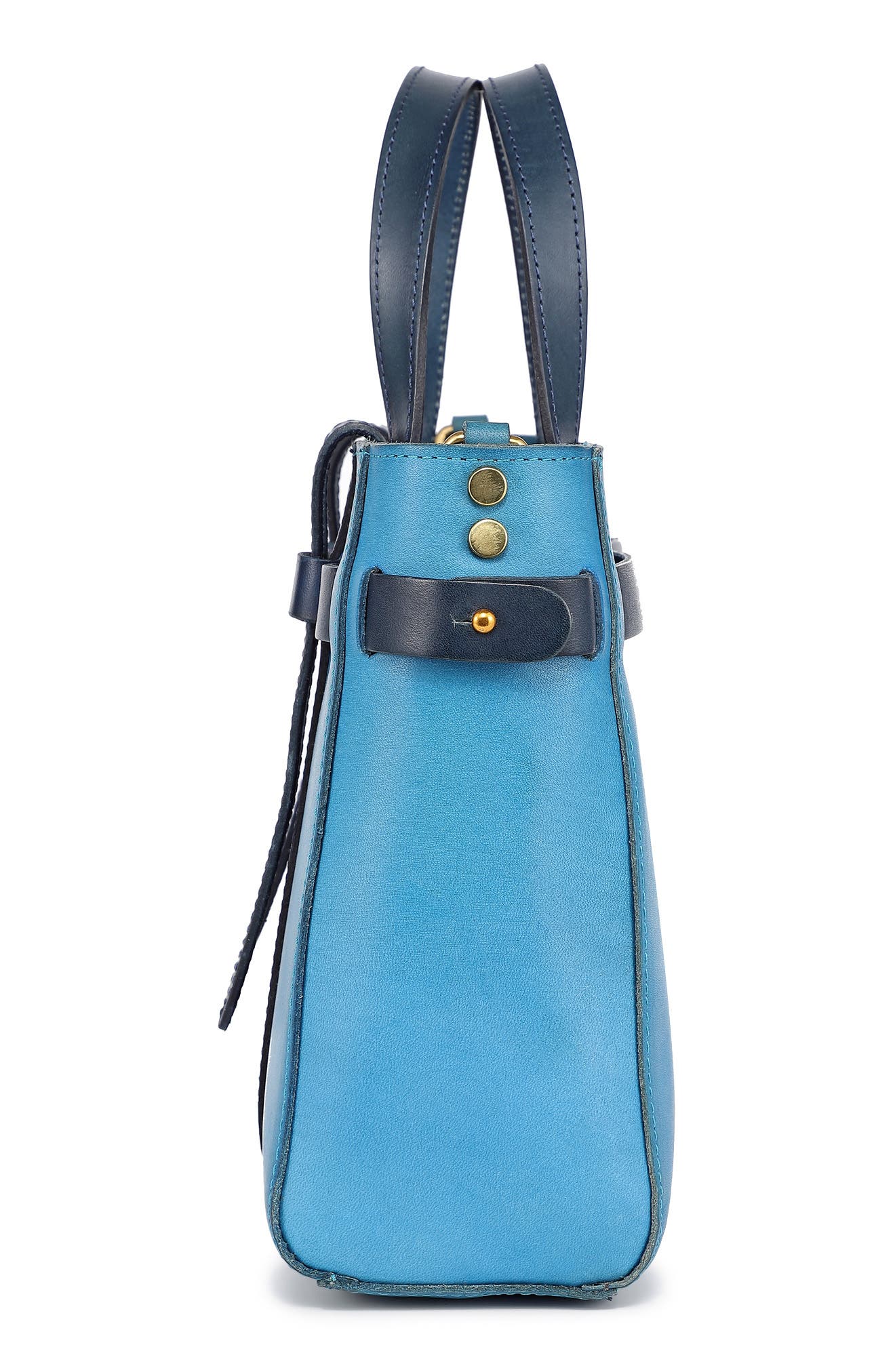 OLD TREND Westland Leather Mini Tote, Alternate, color, Turquoise